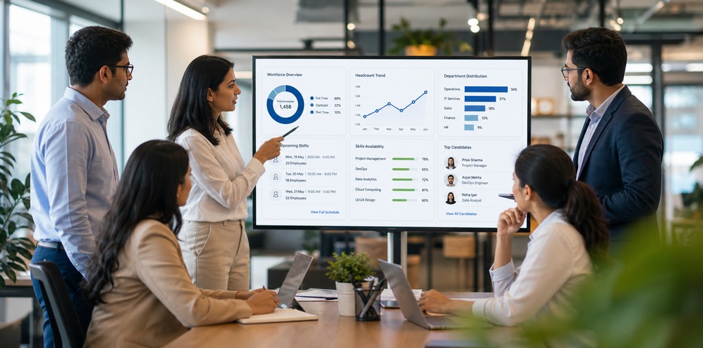 Workforce optimization and staffing analytics